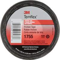 Ruban de chatterton Temflex 1755, 19 mm (3/4") x 18,28 m (60'), Noir D. Morneault & Fils