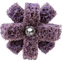 Croix de lustrage BF-XB Scotch-Brite, 1-1/2" dia., Grain Moyen, Oxyde d'aluminium D. Morneault & Fils