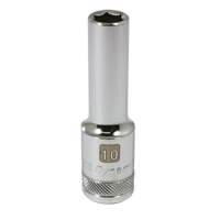 Douille m&eacute;trique, 10 mm, Prise 1/2", 6 pans, Profond D. Morneault & Fils