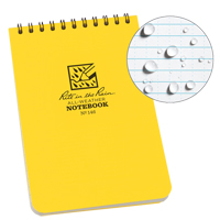Pocket Top-Spiral Notebook, Soft Cover, Yellow, 100 Pages, 4" W x 6" L D. Morneault & Fils