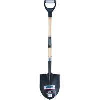 Heavy-Duty Round Point Shovel, Carbon Steel Blade, Hardwood, D-Grip Handle D. Morneault & Fils
