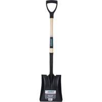 Square Point Shovel, Hardwood, Tempered Steel Blade, D-Grip Handle, 29" Long D. Morneault & Fils