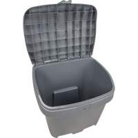Salt & Sand Storage Bins, With Hasp, 21" x 27" x 26", 4.24 cu. ft., Grey D. Morneault & Fils
