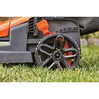Lawn Mower with Comfort Grip Handle, Push Walk-Behind, Electric, 15" Cutting Width D. Morneault & Fils