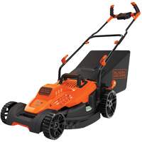Lawn Mower with Comfort Grip Handle, Push Walk-Behind, Electric, 17" Cutting Width D. Morneault & Fils