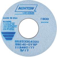 Meule vitrifi&eacute;e, type 01, C&eacute;ramique d'alumine, 14" x 1-1/2" D. Morneault & Fils