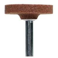 Vitrified Bond Mounted Points, W235, Aluminum Oxide, 1-1/2" Dia., 1/4" L, 60 Grit D. Morneault & Fils