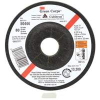 Green Corps Flexible Grinding Wheel, 4-1/2" x 1/8", 7/8" Arbor, Ceramic, Type 27 D. Morneault & Fils