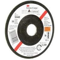 Green Corps Flexible Grinding Wheel, 4-1/2" x 1/8", 7/8" Arbor, Ceramic, Type 27 D. Morneault & Fils