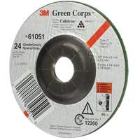 Green Corps Flexible Grinding Wheel, 5" x 1/4", 7/8" Arbor, Ceramic, Type 1 D. Morneault & Fils