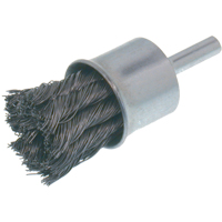 Economy Knot Wire End Brush, 1" Dia., 0.012 Wire Dia., 1/4" Shank D. Morneault & Fils