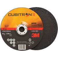 Cubitron II Depressed Centre Grinding Wheels, 4" x 1/4", 3/8" Arbor, Type 27 D. Morneault & Fils