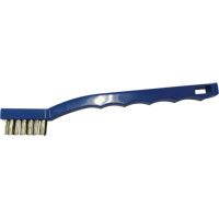 Small Cleaning Scratch Brushes, Stainless Steel, 3 x 7 Wire Rows, 7-3/4" Long D. Morneault & Fils