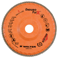 Enduro-Flex Flap Wheels, 6" x 7/8", Type 27, 40 Grit, Zirconium D. Morneault & Fils