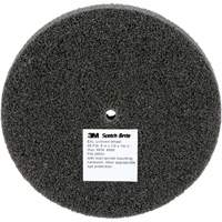 Scotch-Brite EXL Unitized Wheel, 5" x 1/2", 1/4" Arbor, Fine Grit, Silicon Carbide D. Morneault & Fils