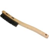 Scratch Brush, Stainless Steel, 3 x 19 Wire Rows, 13-11/16" Long D. Morneault & Fils