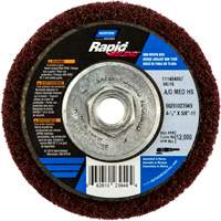 Rapid Blend Non-Woven Depressed Center Abrasive Disc, 4-1/2" Dia., 150-180 Grit, Aluminum Oxide D. Morneault & Fils