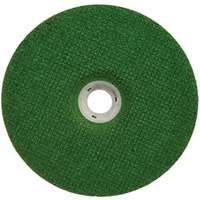 Green Corps Depressed Centre Wheel, 7" x 1/8", 7/8" Arbor, Ceramic, Type 27 D. Morneault & Fils