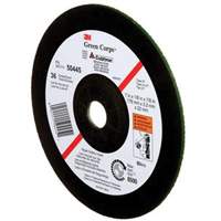 Green Corps Depressed Centre Wheel, 7" x 1/8", 7/8" Arbor, Ceramic, Type 27 D. Morneault & Fils