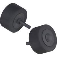 2" x 1" x 1/4" Rubber Cushion Polishing Wheel 45129 D. Morneault & Fils