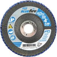 Disque &agrave; lamelles coniques R884P BlueFire, 4" x 5/8", Type 29, Grain P60, Alumine de zirconium D. Morneault & Fils