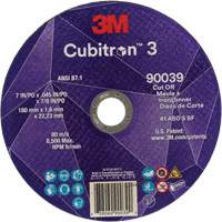 Cubitron 3 Cut-Off Wheel, 7" x 0.09", 7/8" Arbor, Type T27, Ceramic, 8500 RPM D. Morneault & Fils