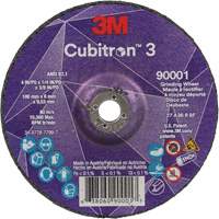 Cubitron 3 Depressed Centre Grinding Wheel, 4" x 1/4", 3/8" Arbor, Ceramic, Type T27 D. Morneault & Fils