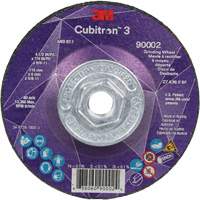 Cubitron 3 Depressed Centre Grinding Wheel, 4-1/2" x 1/4", 5/8"-11 Arbor, Ceramic, Type T27 D. Morneault & Fils