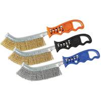 Brass Coated Steel Scratch Brush, 9-5/8" Long D. Morneault & Fils