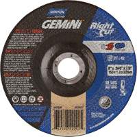 Gemini RightCut Right Angle Cut-Off Wheel, 6" x 0.045", 7/8" Arbor, Type 27/42, Aluminum Oxide, 10185 RPM D. Morneault & Fils