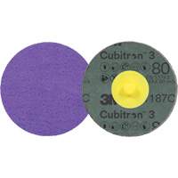 Disque en fibre Roloc Cubitron 3, 2" dia., Grain 80+, C&eacute;ramique D. Morneault & Fils