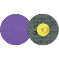 Disque en fibre Roloc Cubitron 3, 4" dia., Grain 80+, C&eacute;ramique D. Morneault & Fils