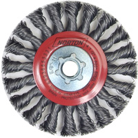 Roue compl&egrave;te de c&acirc;ble de torsion, Dia. 4", Fils 0,02", Arbre 5/8"-11, Acier D. Morneault & Fils