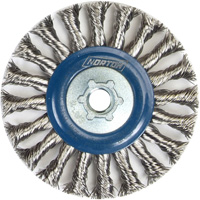 Roue compl&egrave;te de c&acirc;ble de torsion, Dia. 4", Fils 0,02", Arbre 5/8"-11, Acier inoxydable D. Morneault & Fils