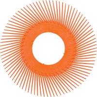 Brosse radiale en soies de pr&eacute;cision type C PN-RB sans adaptateur Scotch-Brite , C&eacute;ramique, Grain 80+, 7-5/8" dia. D. Morneault & Fils