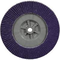 Disque &agrave; lamelles plate 1169F Cubitron 3 &agrave; changement rapide, 6" x 5/8"-11, Type T27, Grain 80+, C&eacute;ramique D. Morneault & Fils