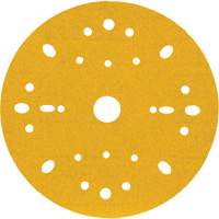 Hookit Gold Abrasive Disc, 6" Dia., 180 Grit, Aluminum Oxide, C-Weight D. Morneault & Fils