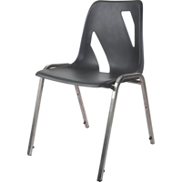 Chaise empilable, Vinyle, Hauteur 31", Capacit&eacute; 275 lb, Noir D. Morneault & Fils