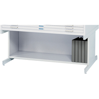 High Base for Steel Plan File Cabinet D. Morneault & Fils