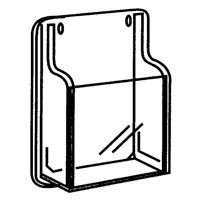 Literature Displays, Wall Mount, 9 Slots, Plastic, 30" W x 2" D x 36-7/8" H D. Morneault & Fils