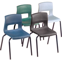 Chaises horizon, Plastique, Noir D. Morneault & Fils