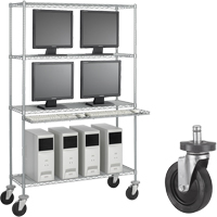 5" Rubber Caster Kit D. Morneault & Fils