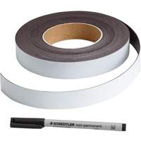 Write-On Magnetic Label, Magnetic, 600" L x 1" W D. Morneault & Fils