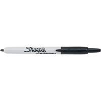 Retractable Permanent Marker, Fine, Black D. Morneault & Fils