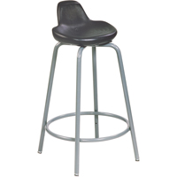 Tabouret de s&eacute;rie 500, Position assise/debout, Ajustable, 18" - 26", Polyur&eacute;thane Si&egrave;ge, Noir D. Morneault & Fils