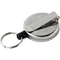 D&eacute;rouleurs autor&eacute;tractables originaux #485-HDK, Chrome, C&acirc;ble 48", Fixation Agrafe de ceinture D. Morneault & Fils