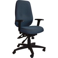 Cierra Petite Series Ergonomic Chairs, Fabric, Blue, 300 lbs. Capacity D. Morneault & Fils