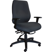 Cierra Heavy Duty Ergonomic Chairs, Fabric, Black, 400 lbs. Capacity D. Morneault & Fils