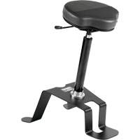 TA 200 Ergonomic Sit/Stand Chair, Vinyl Seat, Black D. Morneault & Fils
