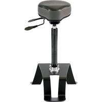 TA180 Ergonomic Sit/Stand Chair, Vinyl Seat, Black D. Morneault & Fils